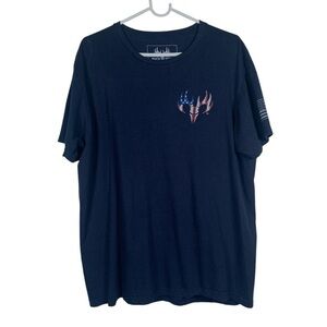 Buck Wear Patriotic If This Flag Offends You I'll Help You Pack Graphic Shirt XL